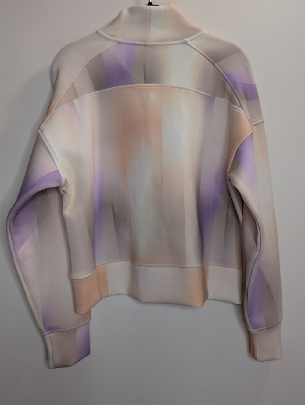 CALIA Soft Scuba 1/4 Zip Mock Neck Pullover Pastel Tie Dye S - Picture 7 of 7